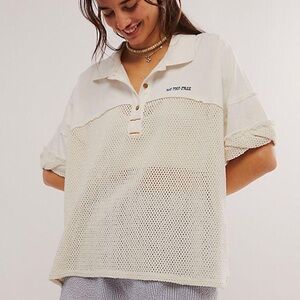 We The Free (Free People) Don’t Rush Polo Top – Size S (EUC)